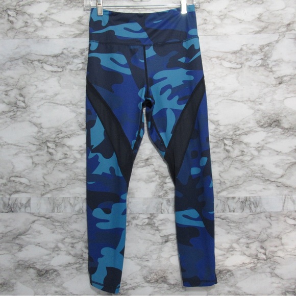 ZYIA Pants - 4/$20 Zyia Active Navy Blue Camo Mesh Light n Tight Hi-Rise Leggings Size 6 | 8